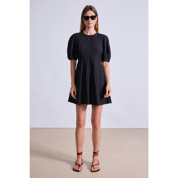 Apiece Apart Bettina Mini Dress in Black 00 - Picture 5 of 5